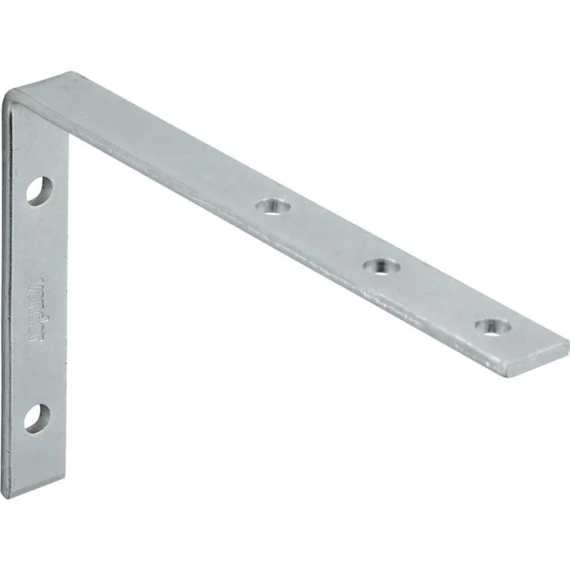 Cantoneira Para Cortina Vonder Zincada 7 Cm X 11 Cm Suporte Trilho Furo 5 Mm