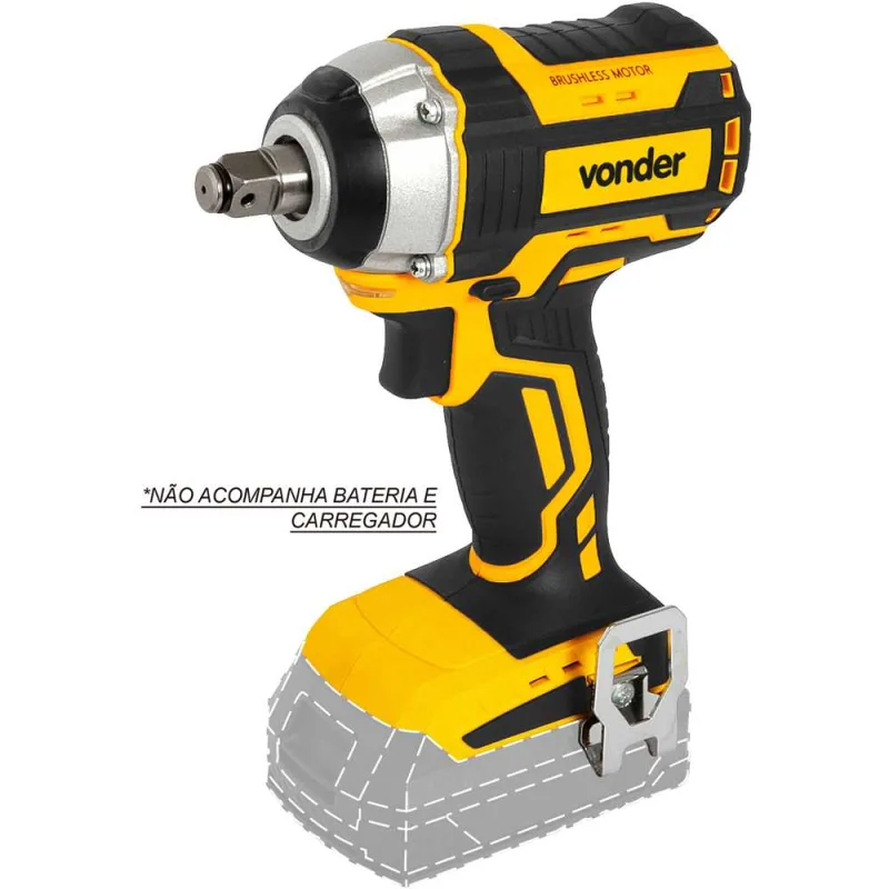 Chave de Impacto 1/2" 18V sem Bateria e Carregador ICIV 1807 - VONDER - VONDER - Ferramentas Elétricas