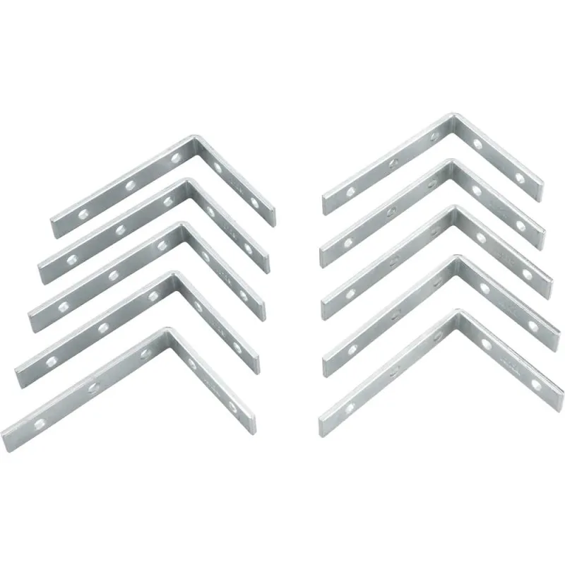 Cantoneira para cortina 5 cm x 7 cm zincada com 10 peças - VONDER - VONDER - Construção Civil