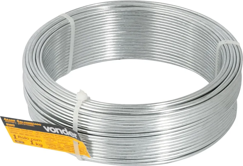 Arame Galvanizado Comercial BWG 16 Rolo 1KG 1,65mm - VONDER - VONDER - Construção Civil