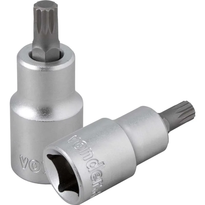 Soquete multidentado curto com encaixe de 1/2" M8 VONDER - VONDER - Ferramentas Manuais