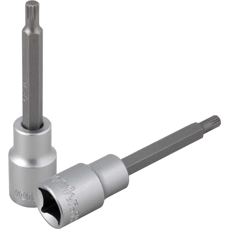 Soquete multidentado longo com encaixe de 1/2" M6 VONDER - VONDER - Ferramentas Manuais
