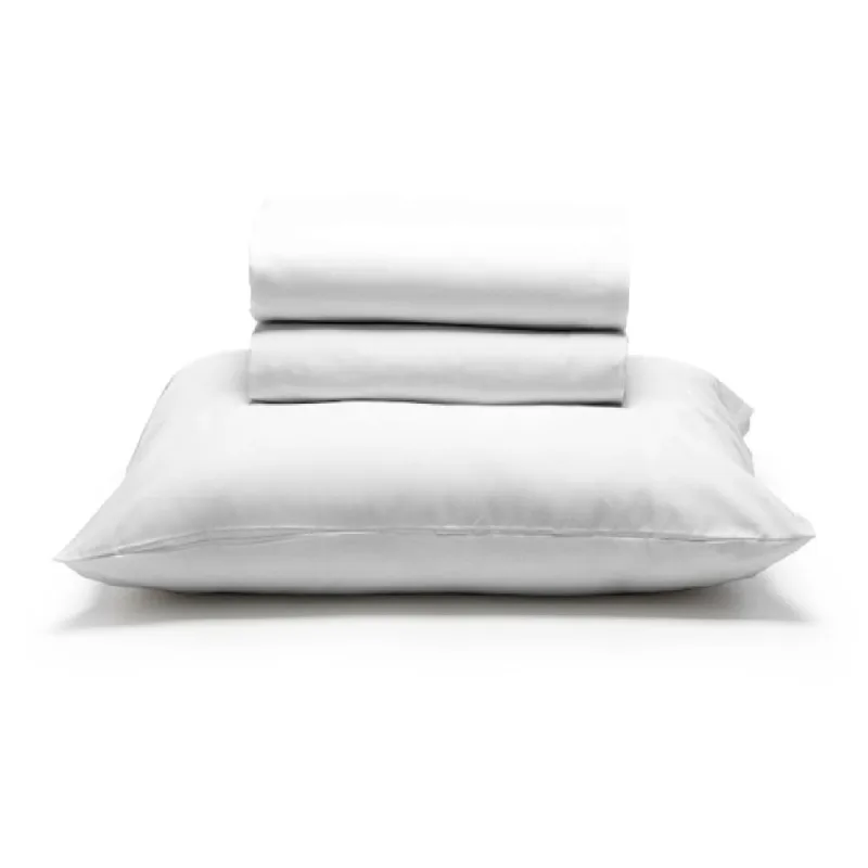 Jogo Cama Solteiro 3 pc Algodão 130 Fios Branco Estamparia - Estamparia - Colchões