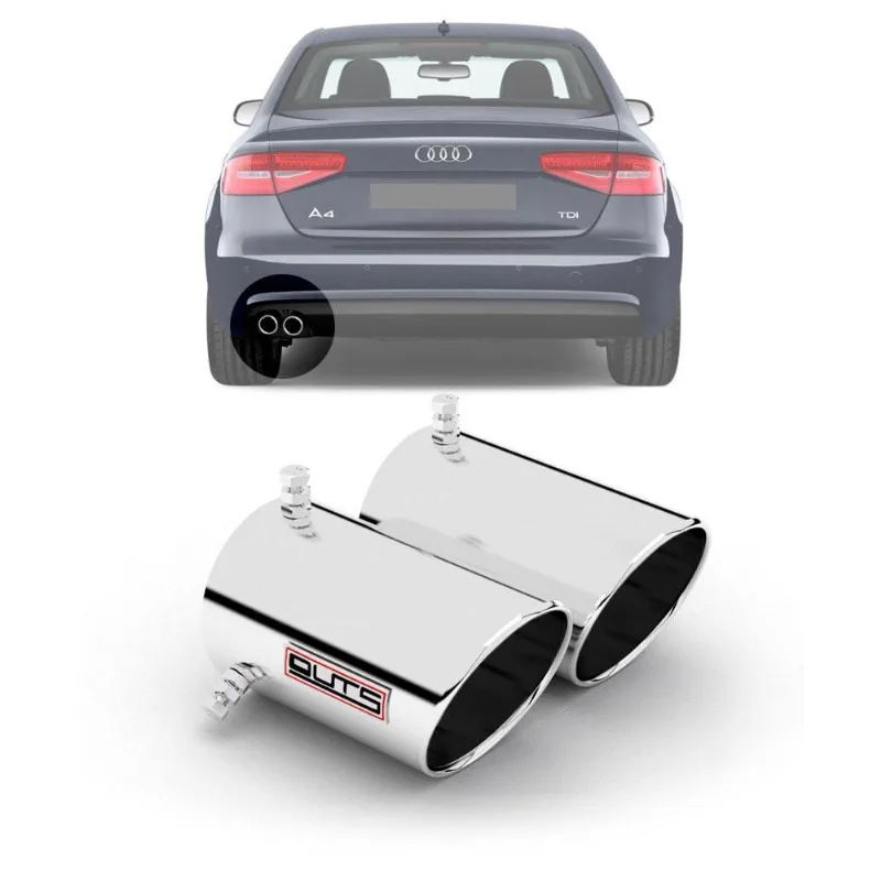 Ponteira Esportiva Para Escapamento Ponta Dupla Audi A4 - Estamparia