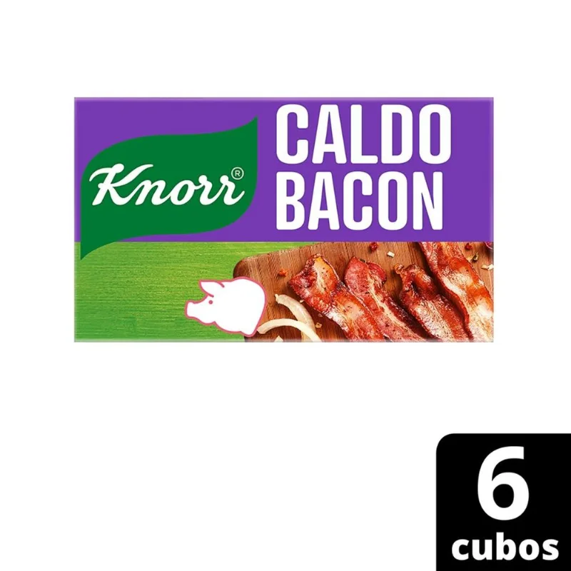Caldo Knorr Bacon e Louro 57g 6 Cubos