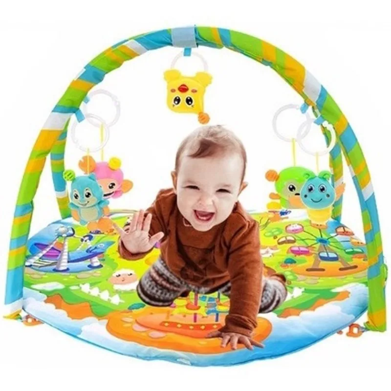 Tapete de Atividades Baby Para Bebê Infantil com Chocalho Colorido