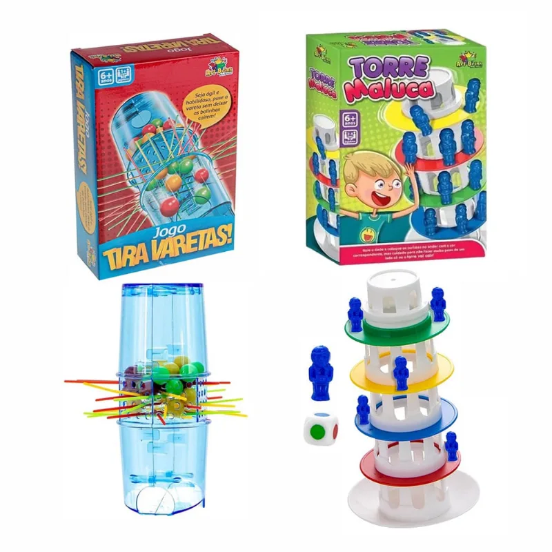 Kit Jogo Torre Maluca + Jogo Tira Varetas