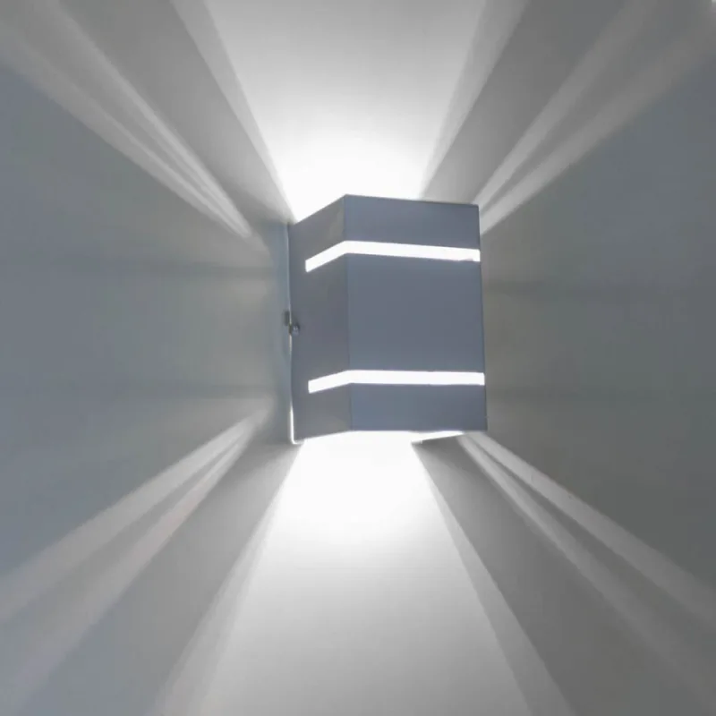 Kit 15x Arandela Preta + LED 5W 6000K luminária Externa Parede Muro 2 Focos Frisos Fachos St327 - Não Disponível - Construção E Ferramentas