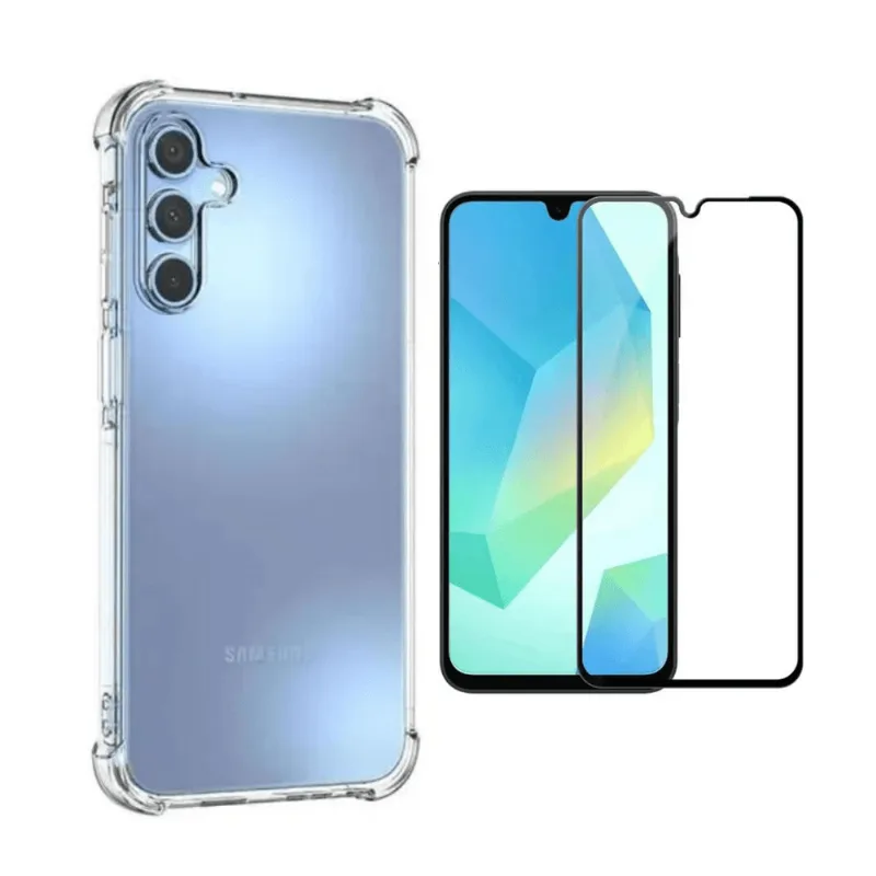 Kit Capa Silicone + Película Frontal 3D Para Galaxy A17 5G