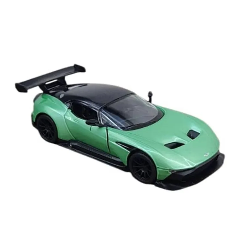 Miniatura Aston Martin Vulcan Kinsmart 1/38 Metal E Fricção Verde
