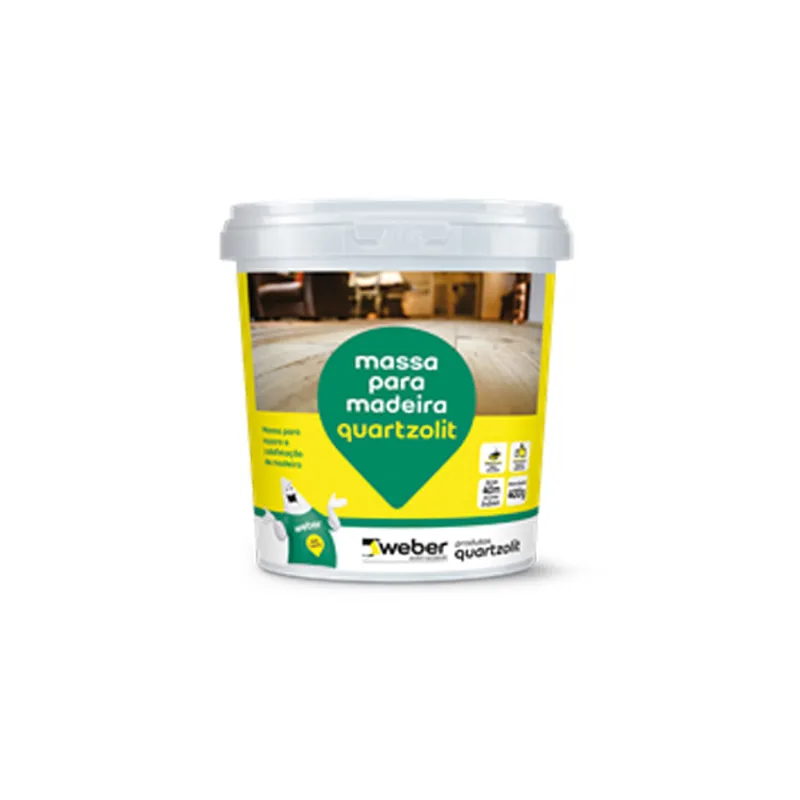 Massa para madeira Quartzolit 400g bege