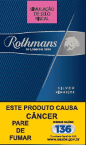 CIGARRO SILVER ROTHMANS KINGSIZE MAÇÕ - ROTHMANS