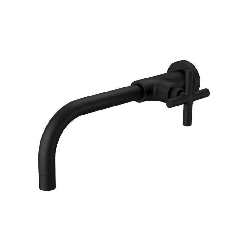 Torneira Para Lavatório De Parede Duna Clássica Black Matte Deca - deca - Casa E Construção