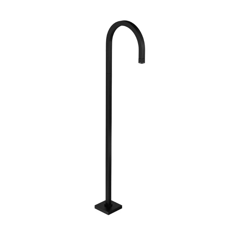 Torneira curva de piso Tube Black Matte Deca