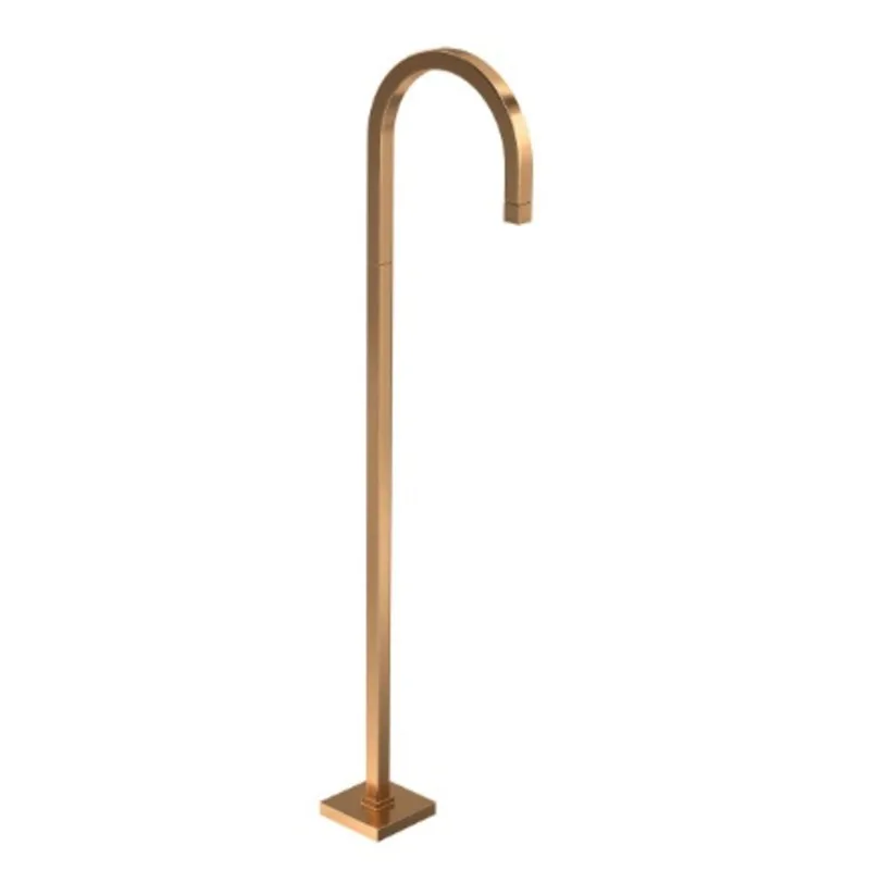 Torneira Curva de Piso Tube Gold Matte Deca