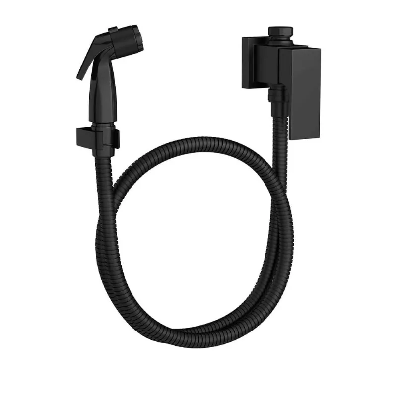 Ducha Higiênica com Registro e Derivação Unic Black Matte Deca