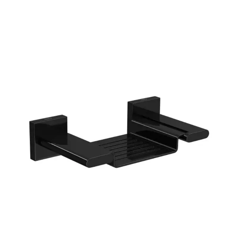 Saboneteira de Parede com Base Metal Polo Black Noir Deca Saboneteira de Parede Com Base Metal Polo Black Noir Deca