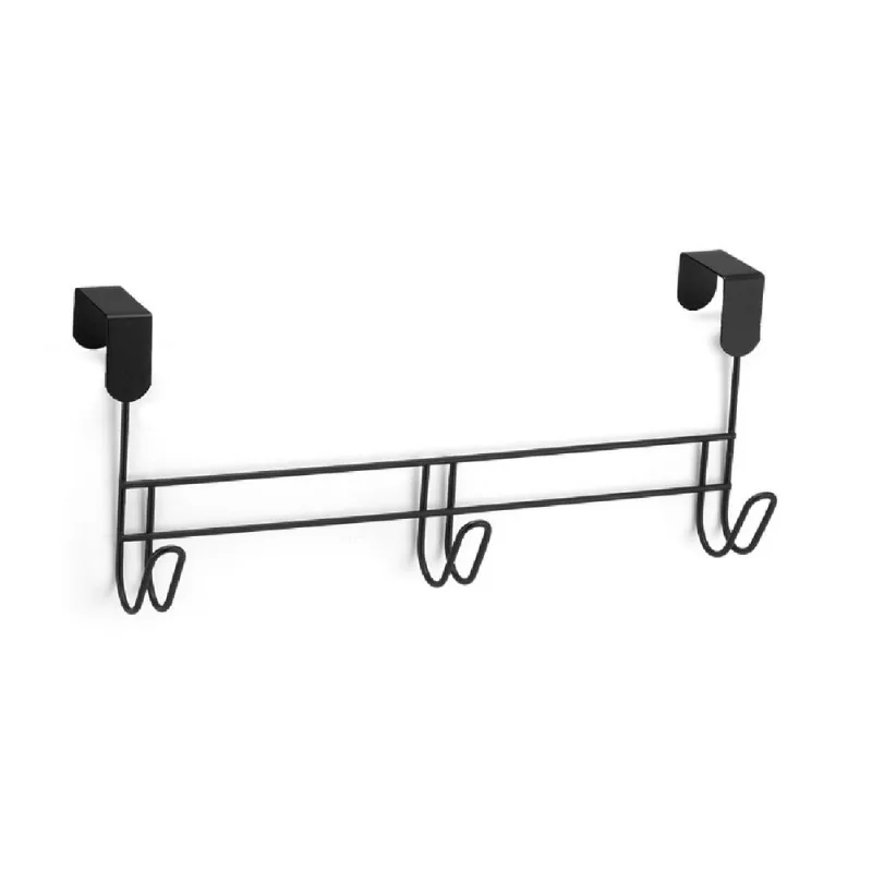Suporte para Porta com 3 Ganchos Black Arthi Peça