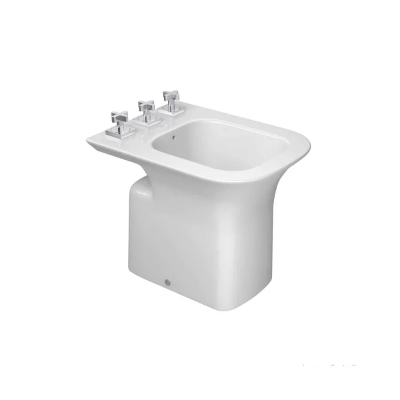 Bidê com 3 furos Polo branco Deca