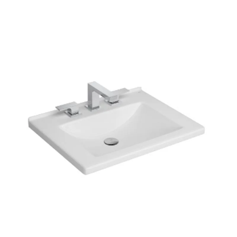 Cuba de Sobrepor c/ Mesa 570x460mm Branco Deca