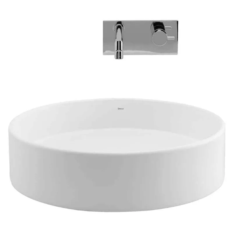 Cuba para Banheiro Deca de Apoio Oval 50 x 41cm L93 Gelo