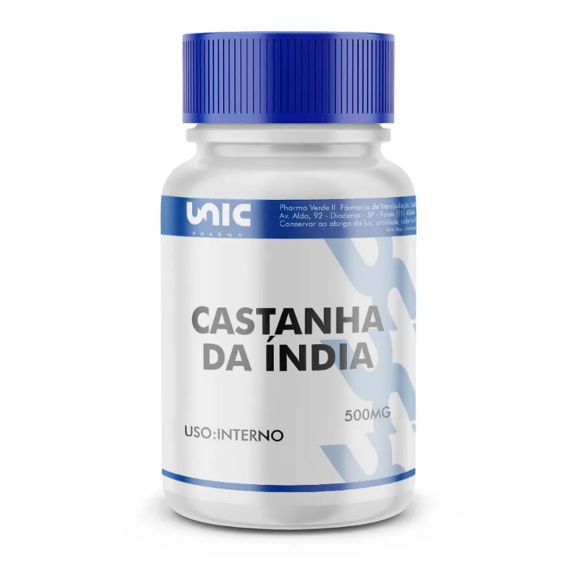 Castanha da índia 500mg 120 Cápsulas 120 Cápsulas 120 Cápsulas