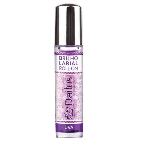 Brilho Labial Com Glitter Roll On Dailus Color Uva - GLITTER - Higiene E Beleza