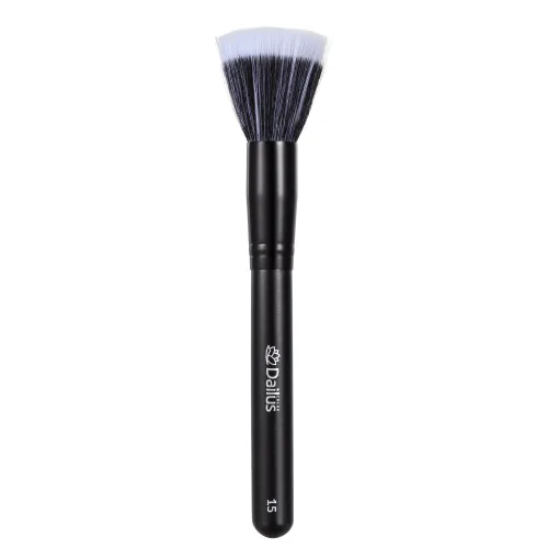 Pincel Para Base Duo Fiber Dailus Color Nº 15 - DAILUS - Higiene E Beleza