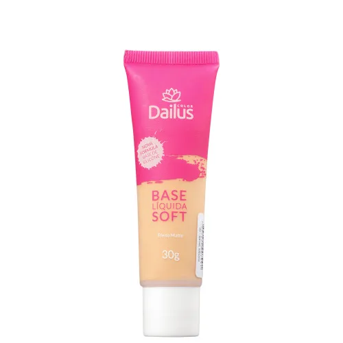 Base Líquido Soft Dailus 06 Bege Medio - DAILUS - Higiene E Beleza