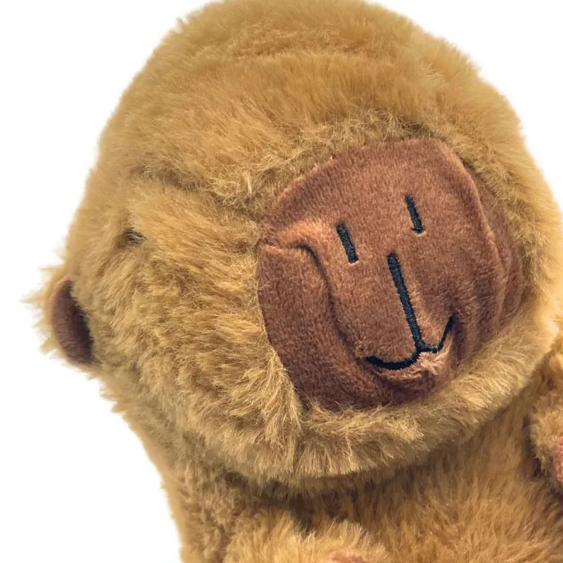 Capivara De Pelúcia 20cm, CKS Toys, Bichinho Super Macio Antialérgico Amarelo