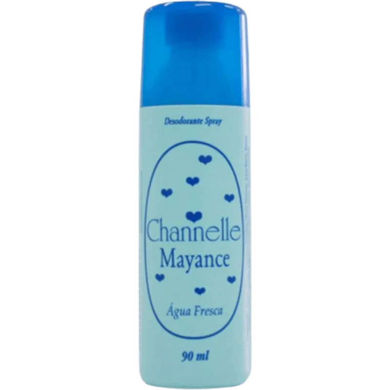 Kit c/4 Unidades de Desodorante Spray Chánnelle 90g Água Fresca