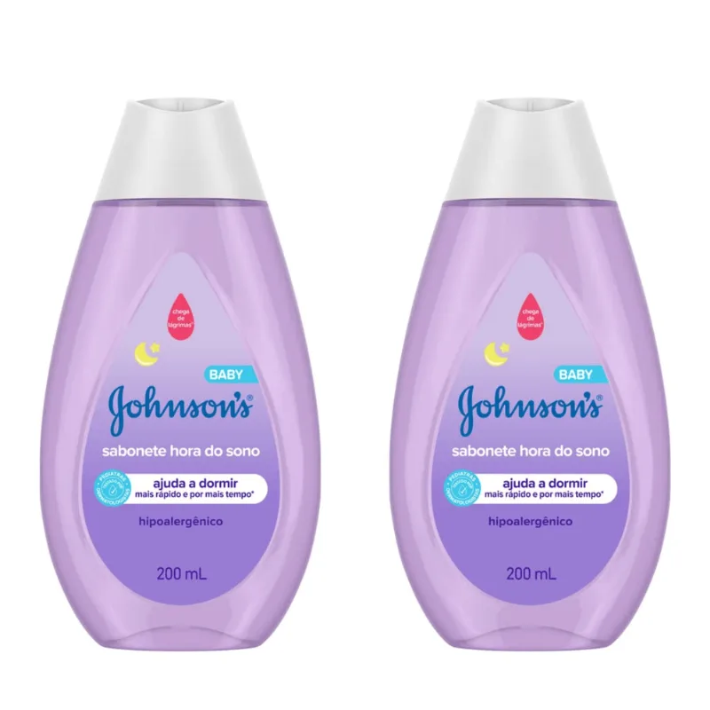 Kit c/2 Sabonetes Liquido Johnson & Johnson Baby Hora Sono 200ml