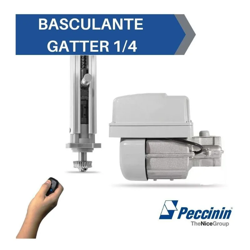 Motor Portão Eletrônico Basculante 1/4 Rápido Fast Peccinin