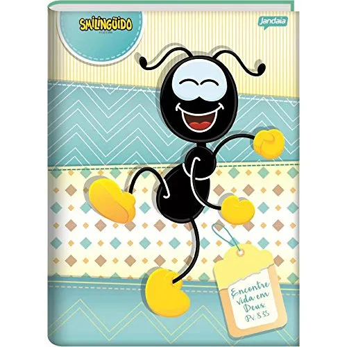 Caderno Jandaia 96fl C Dura Smilinguido 1/4 - JANDAIA - Papelaria