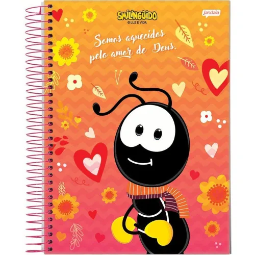 Caderno Jandaia Esp.univ.10x1 200ls Smilinguido - JANDAIA - Papelaria