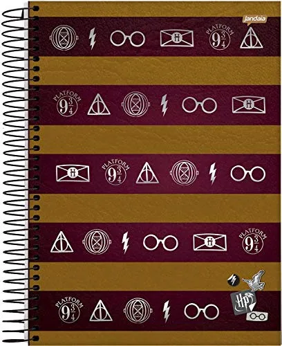 Cad Esp Jandaia Uni Cd Harry Potter 1x1 96f - JANDAIA - Papelaria