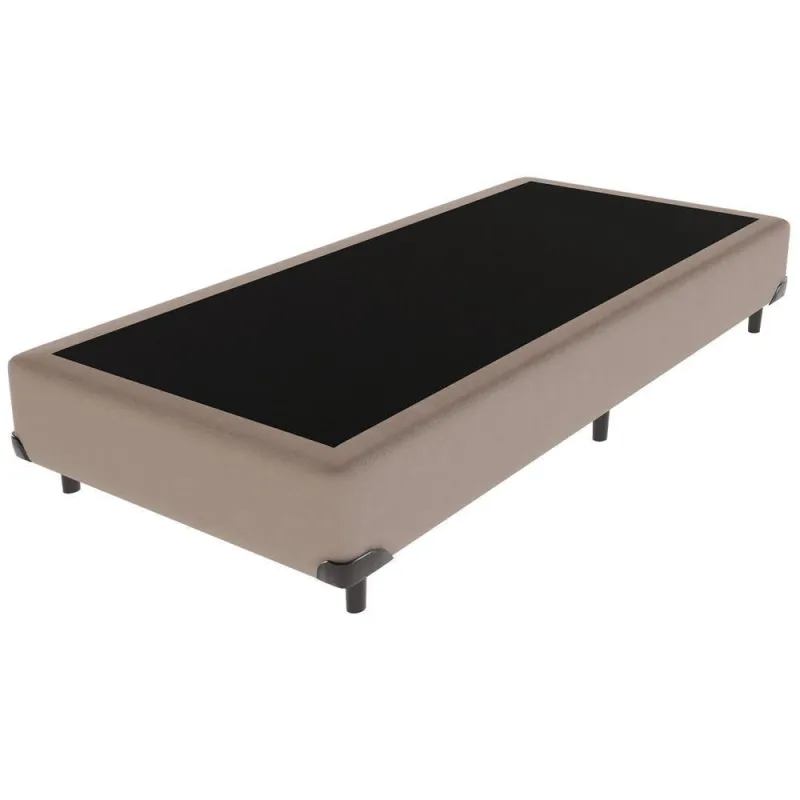 Cama Box Solteirão Bege V-store 96x203x44 - OUTRAS - Móveis