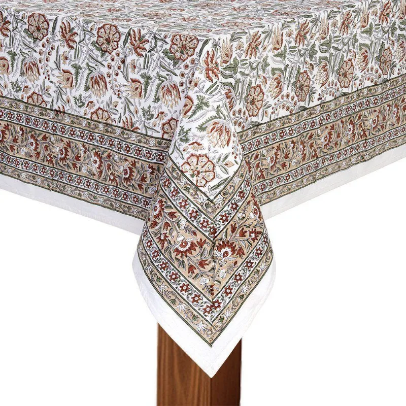 Toalha De Mesa Copa E Cia Indian Deva - 8 Lugares Quadrada - 220 X 220 Cm