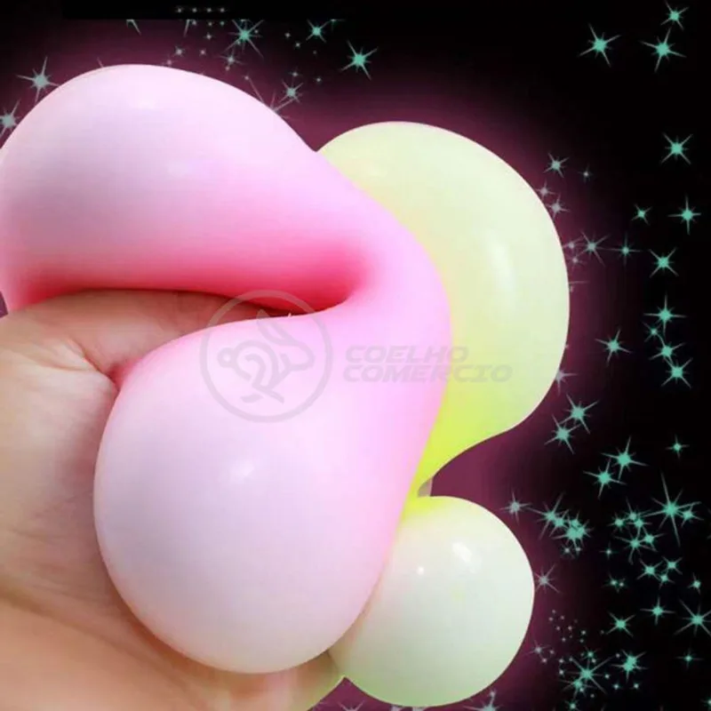 Toy Bolinha Globble Anti Luminosa Fluorecente