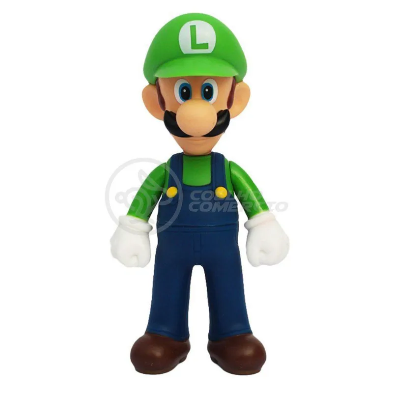 Boneco Luigi Grande Super Size 23Cm - Super Mario