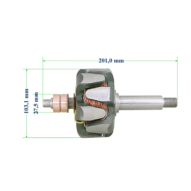 Rotor Alternador 12V 135A Case 8910 8920 8930 New Holland Anxt