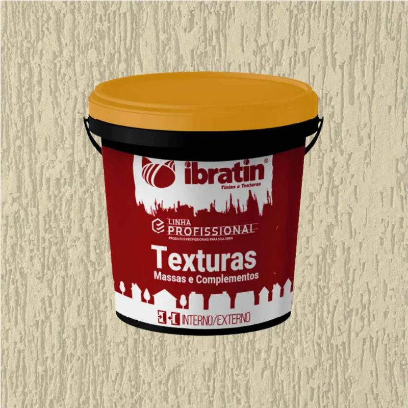 Textura Acrílica Riscada PRO 22Kg Ibratin Textura Acrílica Riscada PRO Marfim 22Kg Ibratin