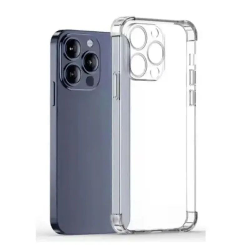 Capinha Antichoque Silicone Transparente Compatível Com Iphone 15 Pro
