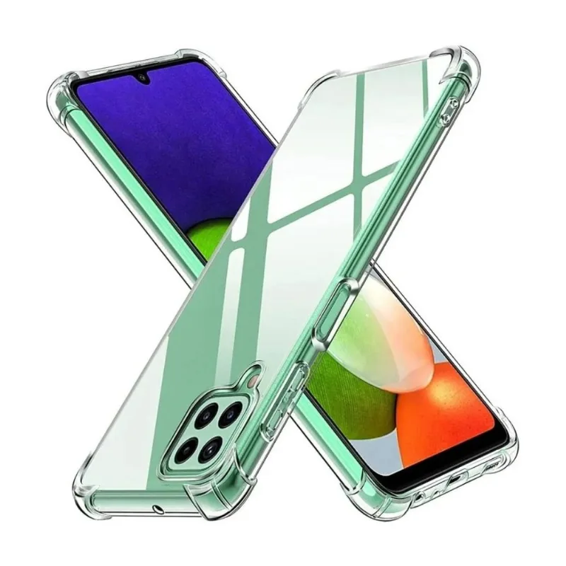 Capinha Silicone Antichoque Transparente Compatível Com Samsung A22 5g
