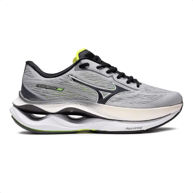 Tênis Mizuno Wave Creation 26 Unissex 42 / Cinza / Preto