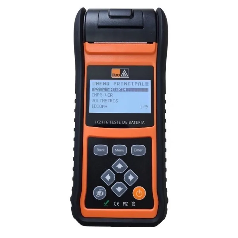 Testador De Baterias Automotivas Digital Com Impressora Térmica Ik2116 Ikro