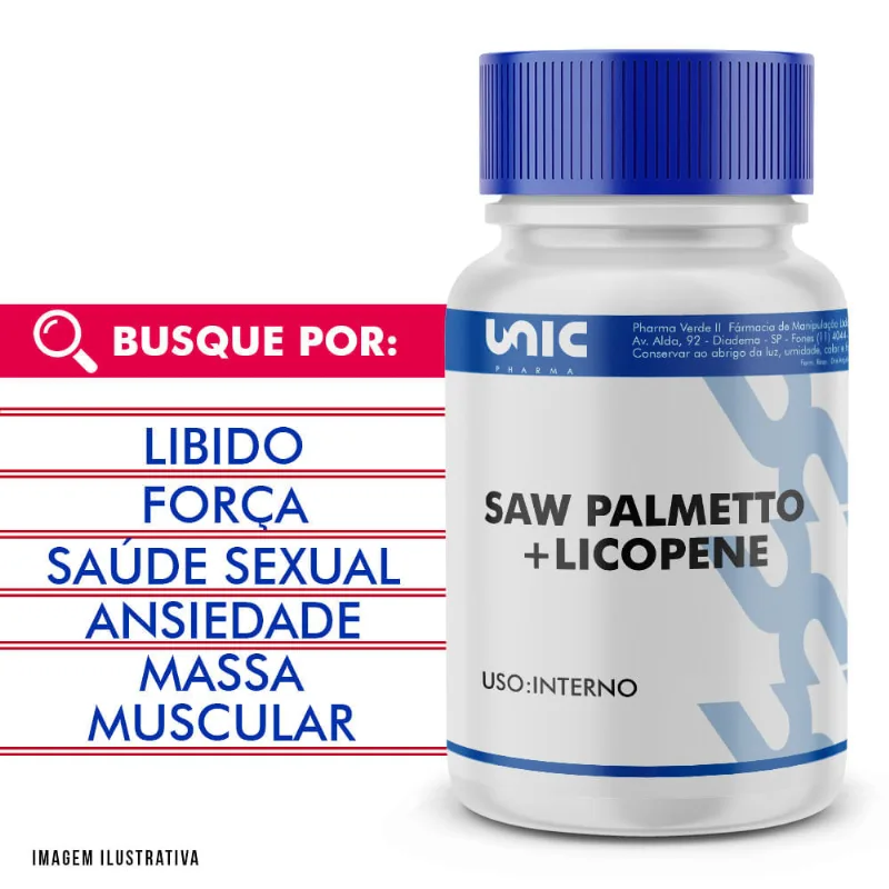 Saw Palmetto + licopene 60 Cápsulas 60 Cápsulas 60 Cápsulas