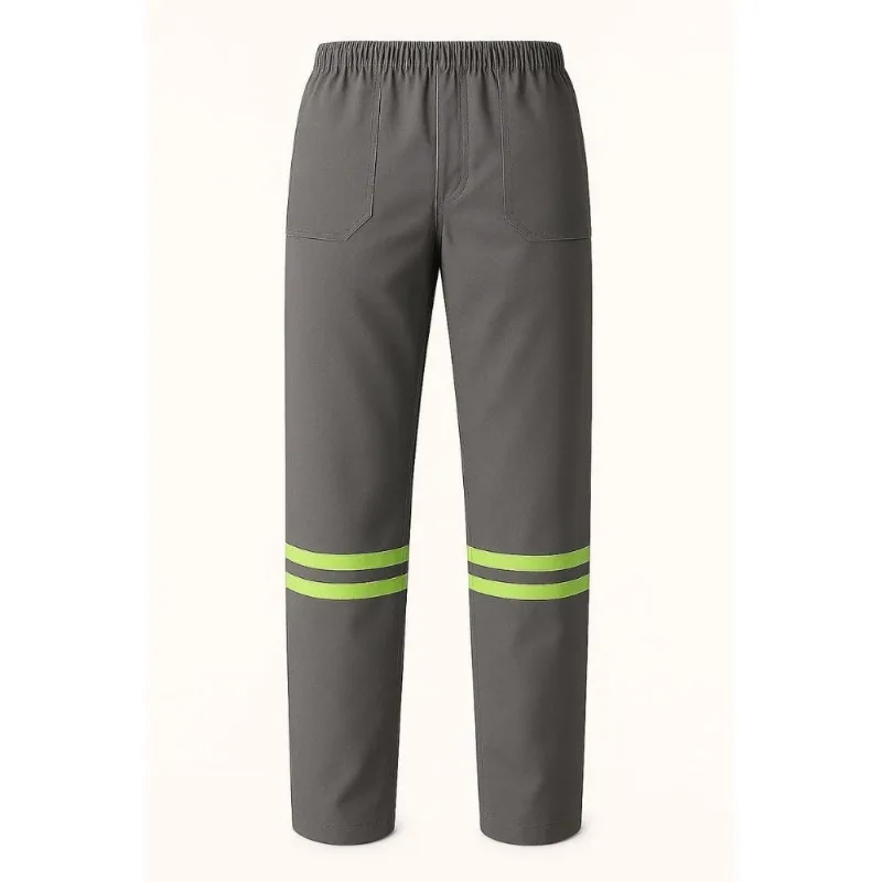 Calça Brim Refletiva Cinza Tockformes Calça Brim Refletiva Cinza Tamanho G Tockformes