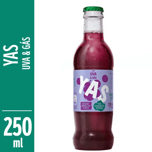 Refrigerante Uva Yas Garrafa 250ml - YAS - Bebidas