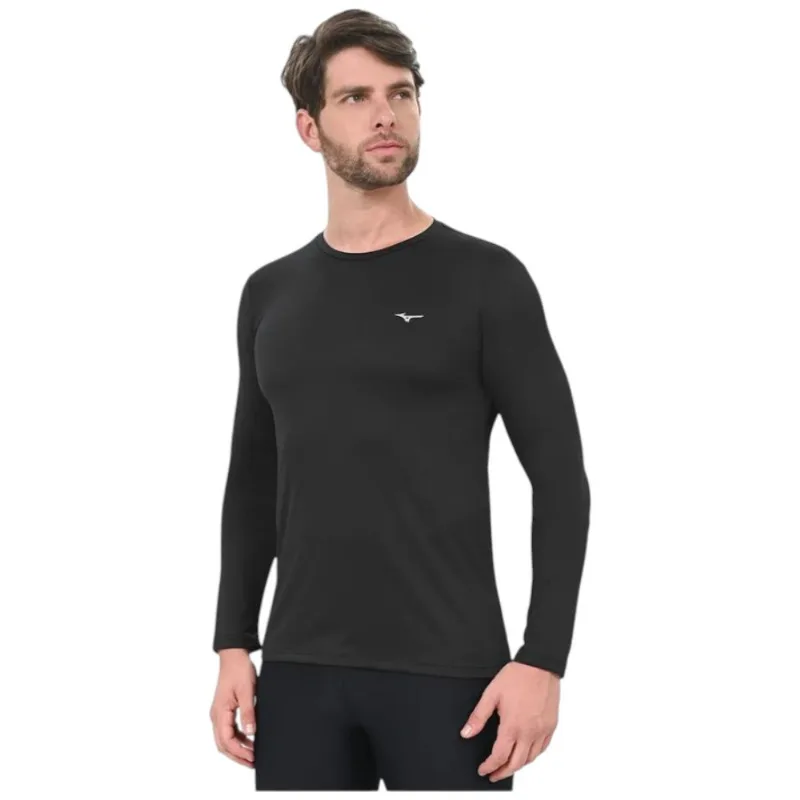 Camiseta De Treino M Mizuno T-Shirt Nirvana Manga Longa Preto (MP)